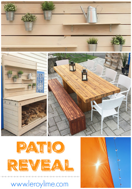 Outdoor Patio Reveal - Creating an inviting space - LeroyLime