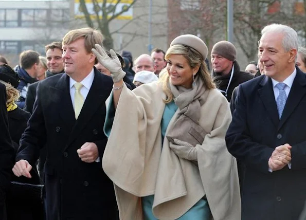 Queen Maxima visit Germany Maxima wore Natan dress, Natan clutch bag