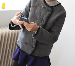 breasted hodoostory collarless double jacket