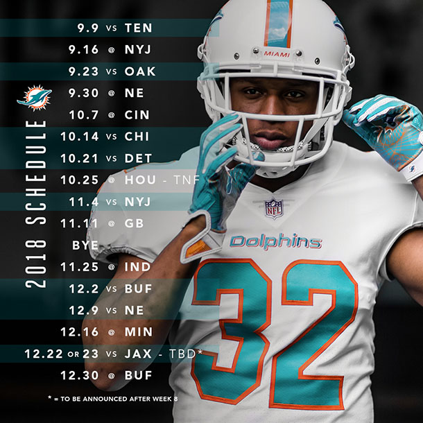The Dolphins Schedule Is Not Daunting Miami Dolphins