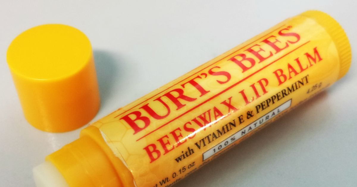 Burt's Bees Beeswax Lip Balm with Vitamin E & Peppermint 0.15 oz (Pack of 6)