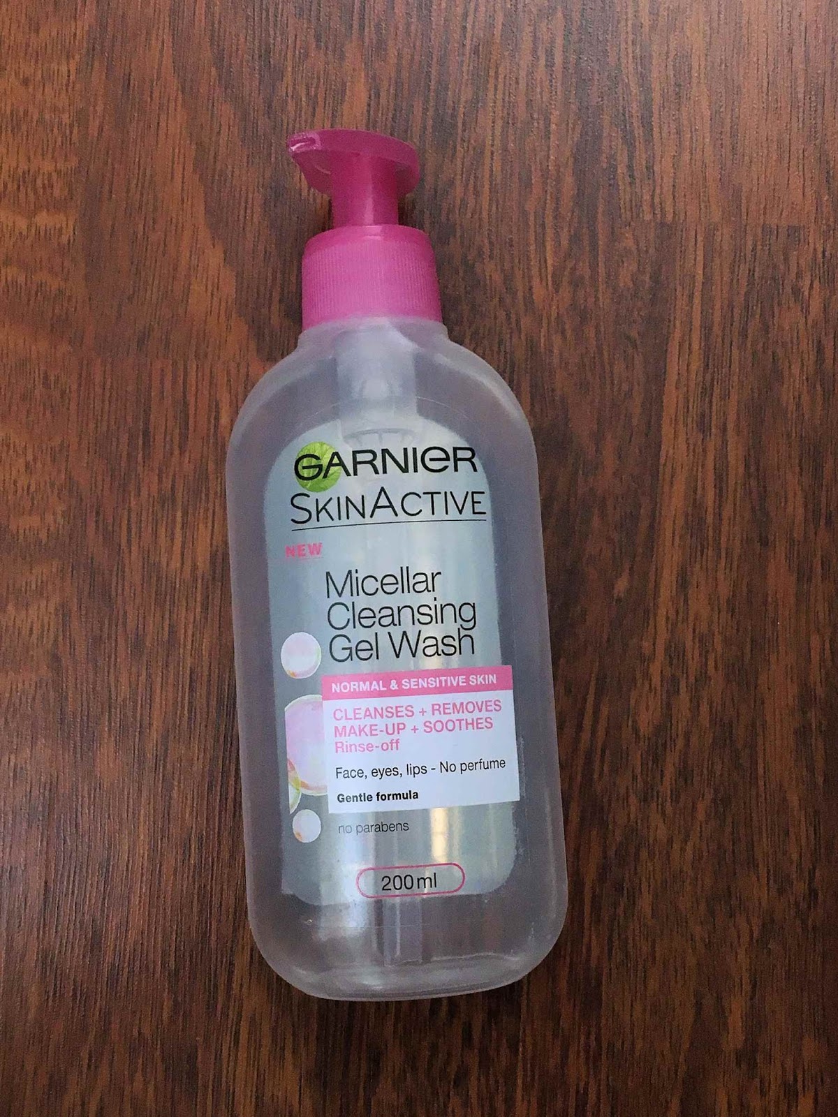 Skincare Notebook Garnier SkinActive Micellar Cleansing Gel Wash 200