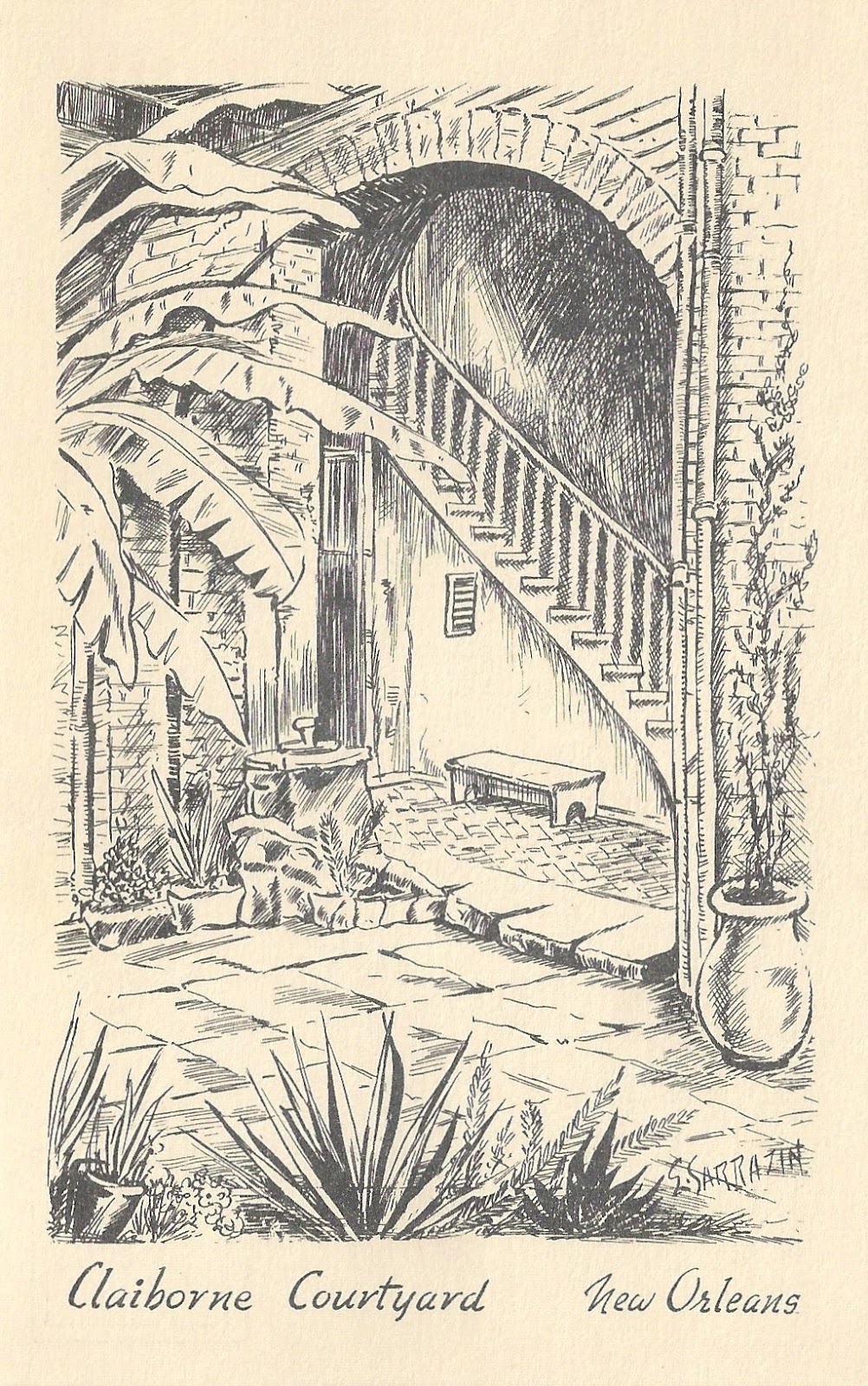 My Favorite Views: Louisiana - New Orleans, Pen and Ink Drawings