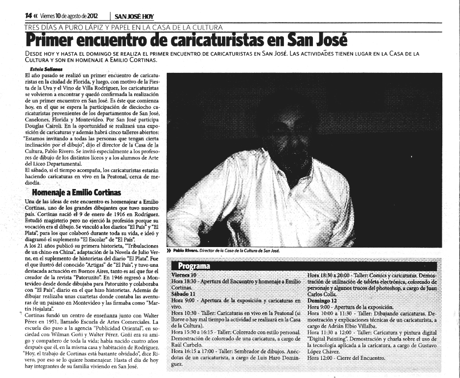 ILUSTRAZO. Dibujantes unidos y punto Encuentro de Caricaturistas en