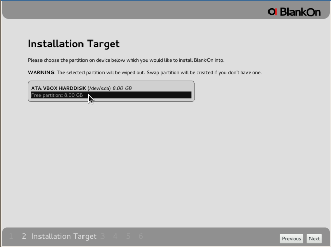 Install target. Install target