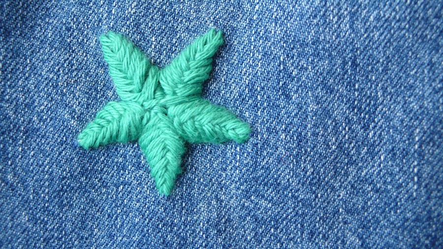 Estrella-bordada-en cazadora-vaquera