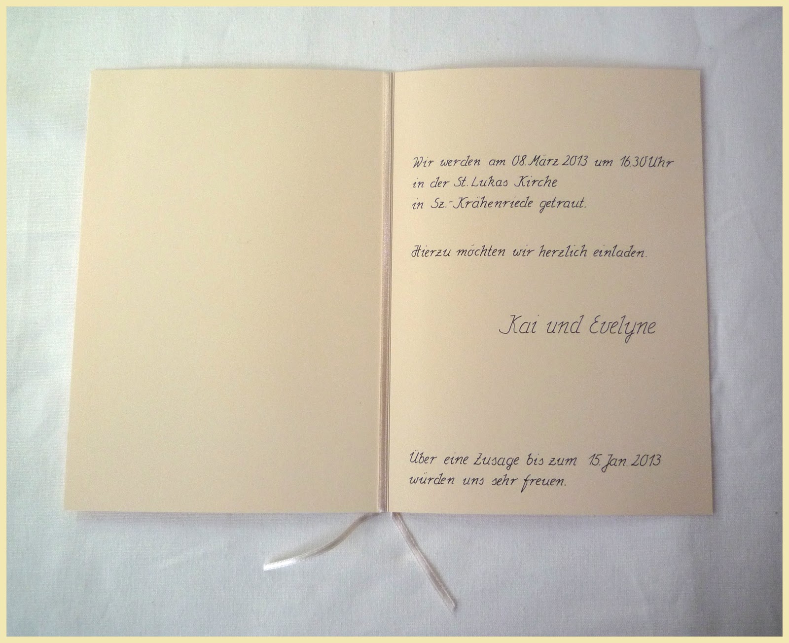Einladungskarten Fur Hochzeit Schreiben