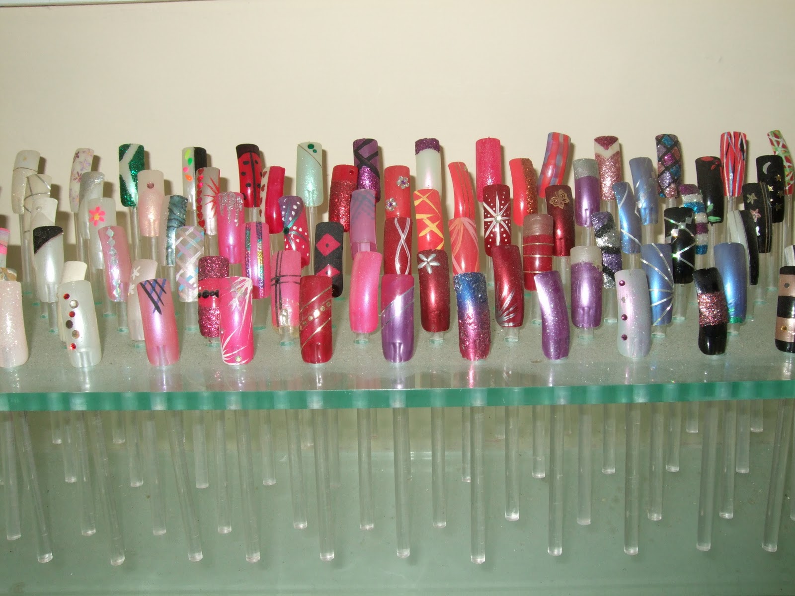 7. Creative Nail Art Display for Salons - wide 3