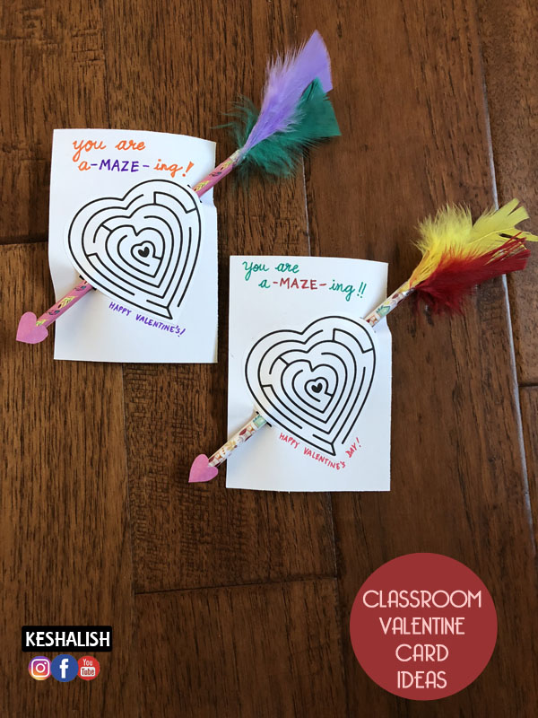 Kids Valentine's Day Feather Pencil, Projects