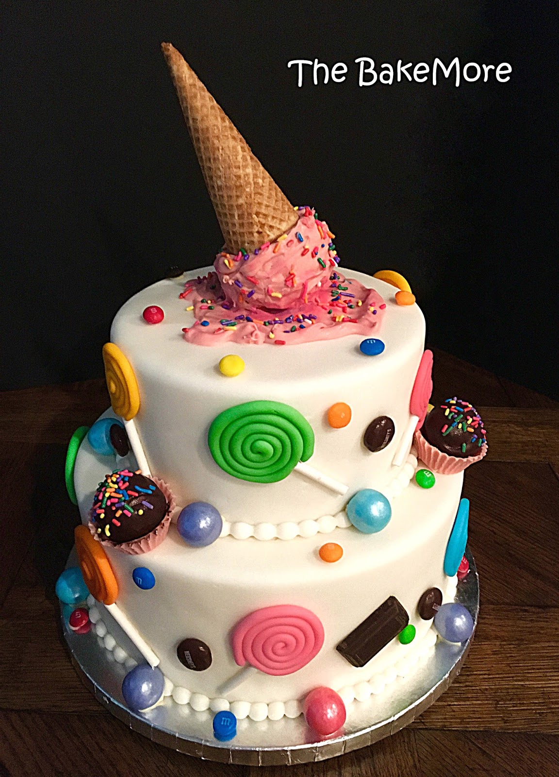 The Bake More Melting Ice Cream Cone Cake