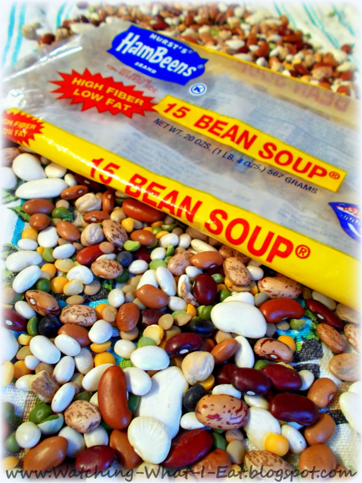 Watching What I Eat Hearty Ham & 15 Bean Soup with Oat Bran Muffins