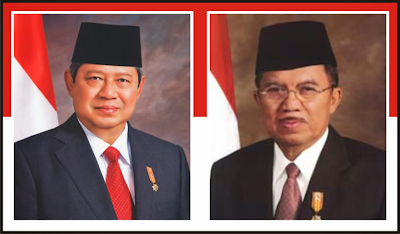 Gambar Presiden Susilo Bambang Yudhayana dan Wakil Presiden Yusuf Kalla