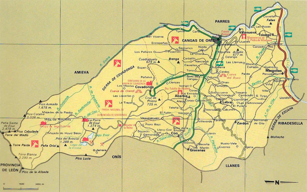 Cangas De Onis Mapa Mapa