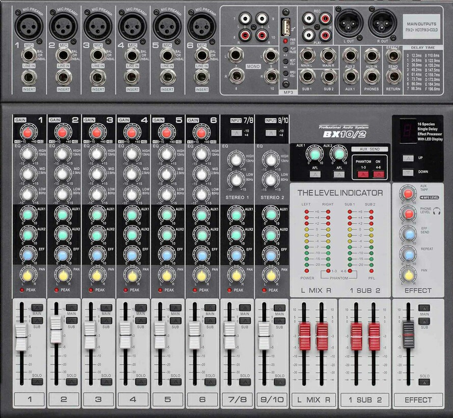 Audio description. Микшер bx 14-2. аудио микшер 606u. m-audio микшерные консоли. пульт bx 14-2.