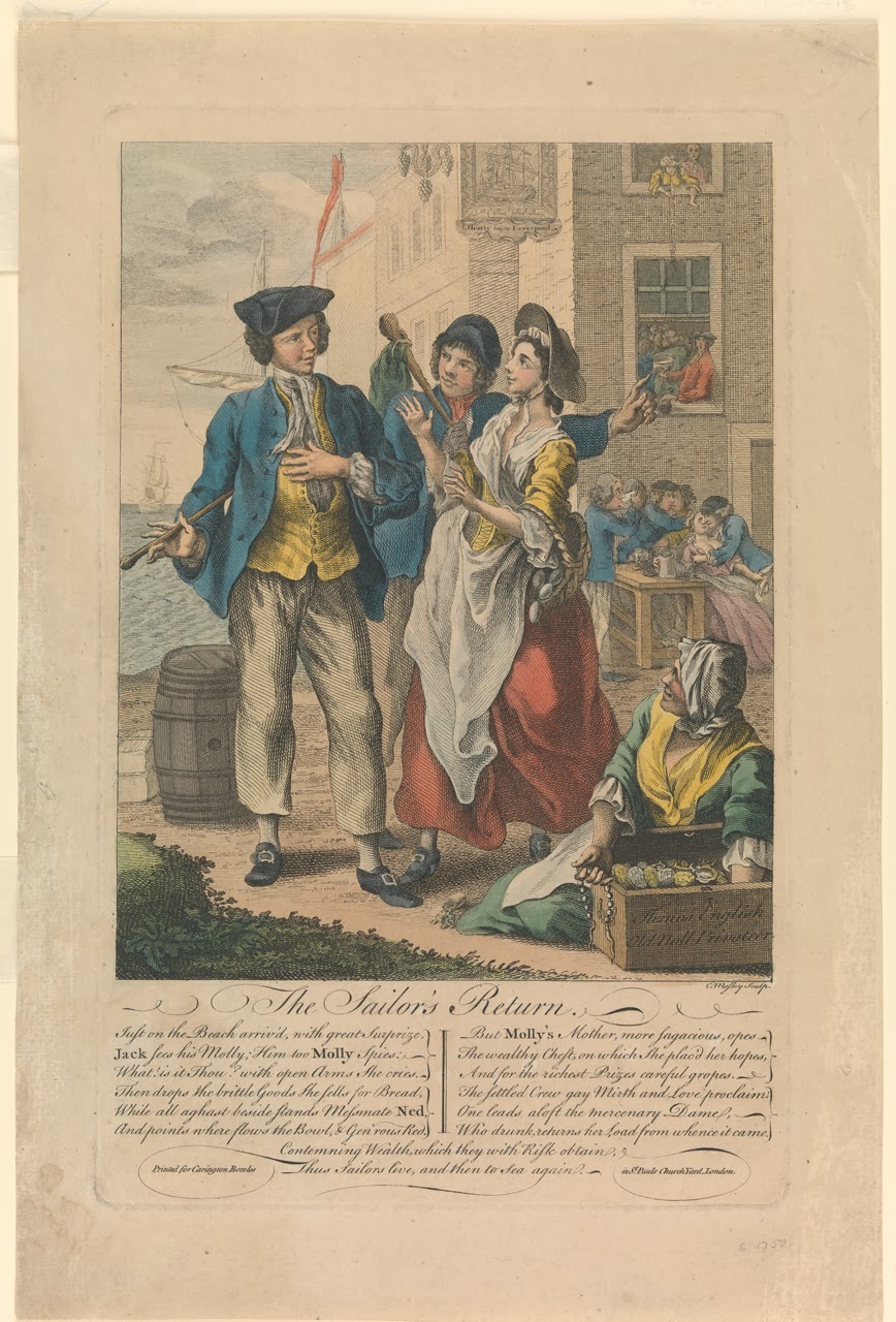 British Tars, 17401790 The Sailor's Return, 1750