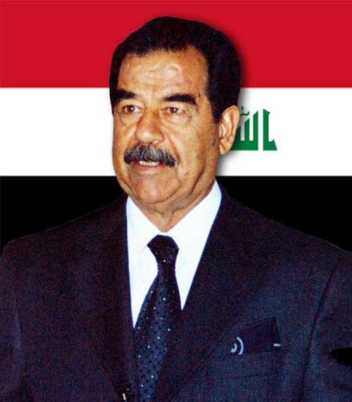 Foto Saddam Hussein presiden legendaris Irak