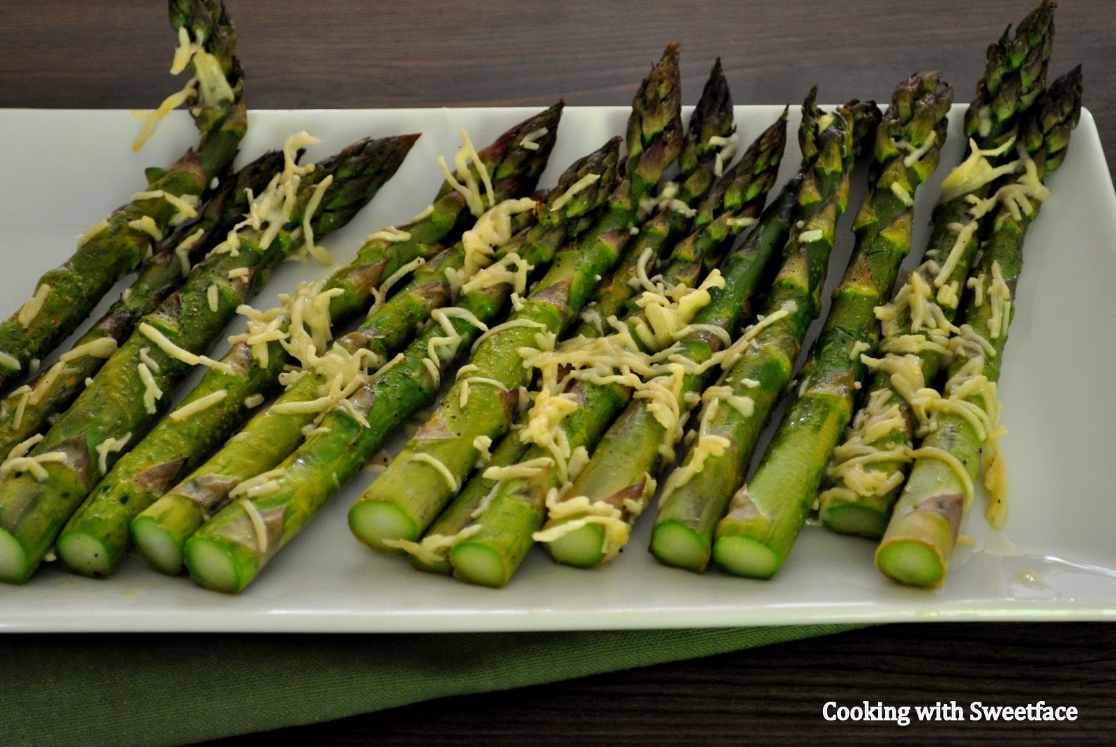 CookingwithSweetface Oven Roasted Asparagus