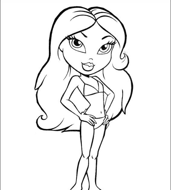 baby bratz free coloring pages - photo #38