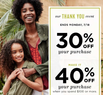 Old Navy Thank You Event 40% Off Promo Code