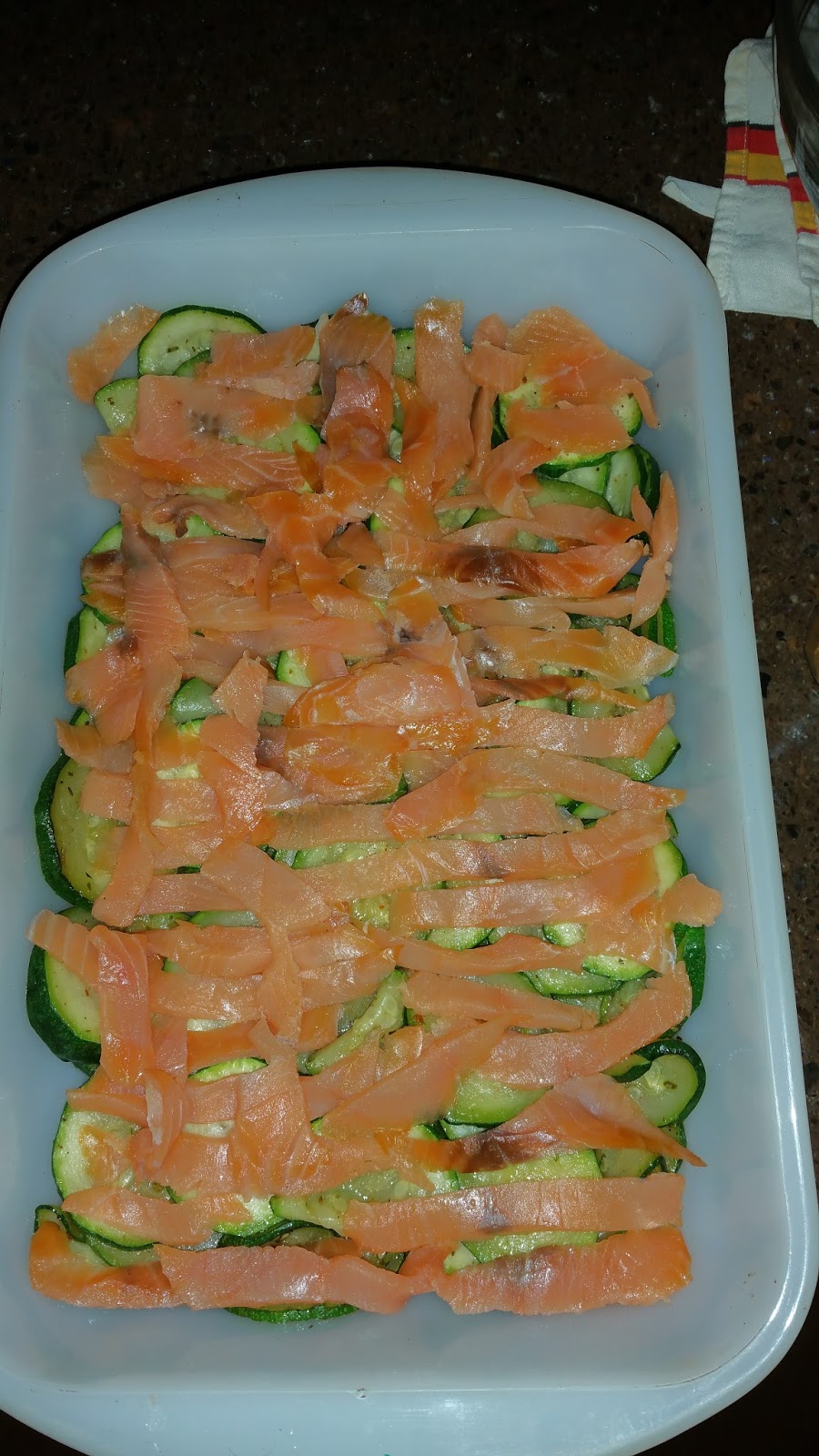 Vive la retraite Flan de courgettes au saumon fumé