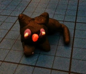 Pay-Doh Halloween model cat