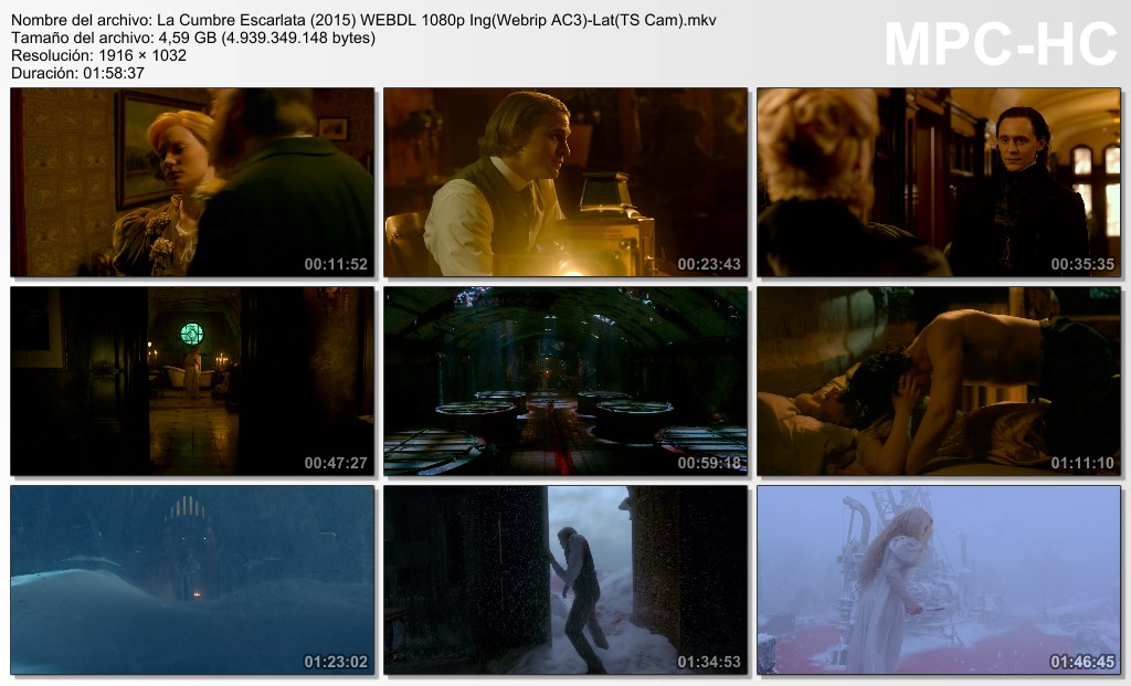 La Cumbre escarlata (2015) Webdl Full HD Lat (TS Cam) Ing