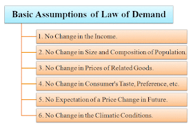 assumptions of law of demand