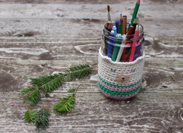 DIY Lapicero Osito de ganchilllo. crochet 
