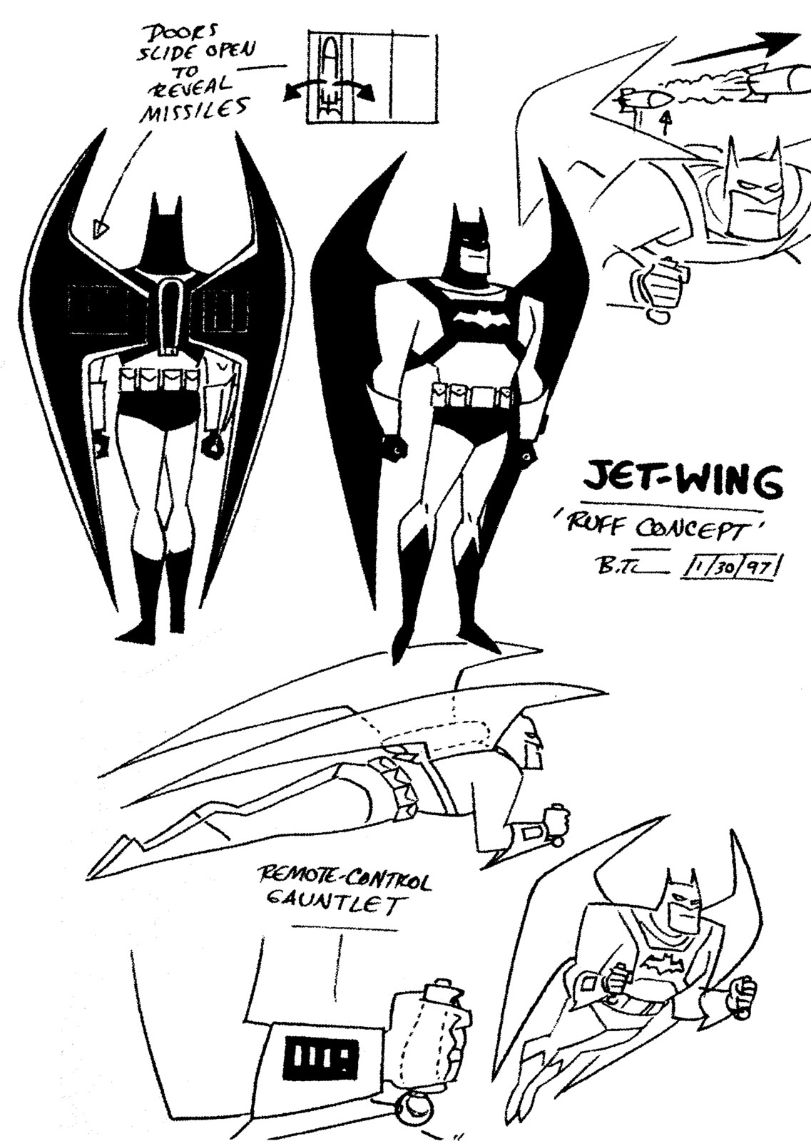 Cartoon Concept Design Batman The Animated Series Model