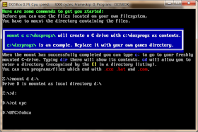 mount windows in dosbox mount windows in dosbox