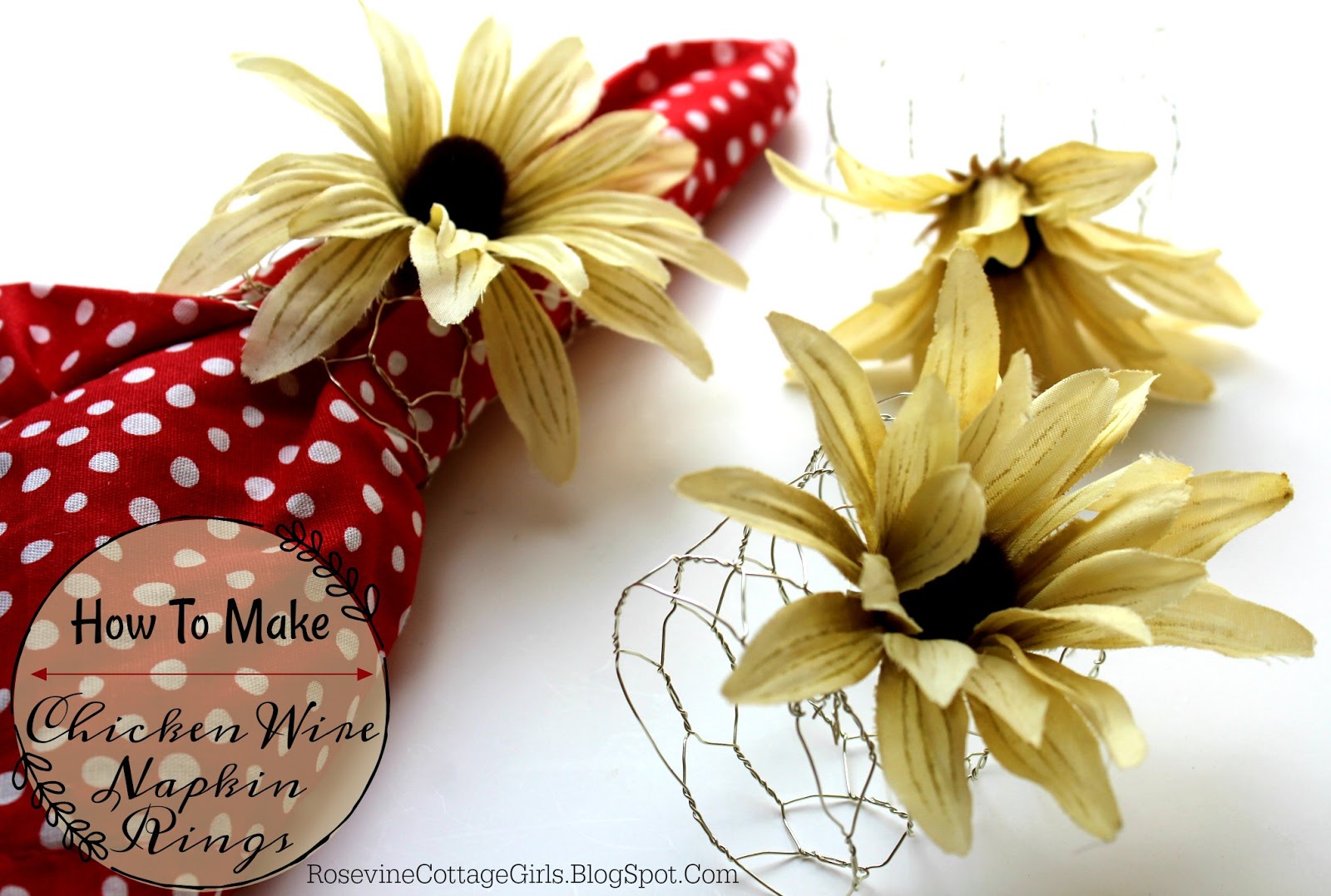 How To Make Chicken Wire Napkin Rings