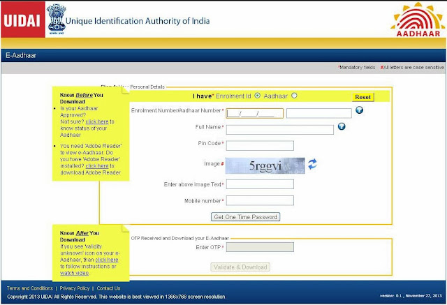 how to download aadhaar letter or aadhar card through