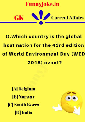 Which country is the global host nation for the 43rd edition of World Environment Day (WED -2018) event? Which country is the global host nation for the 43rd edition of World Environment Day (WED -2018) event?