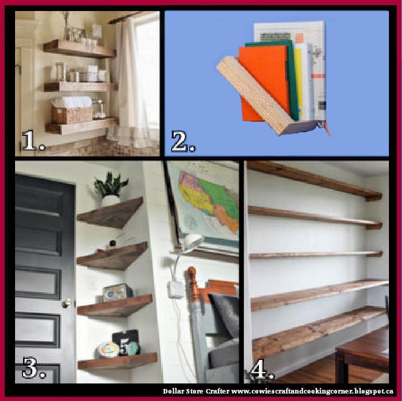Dollar Store Crafter 4 DIY Shelves to Build at Home