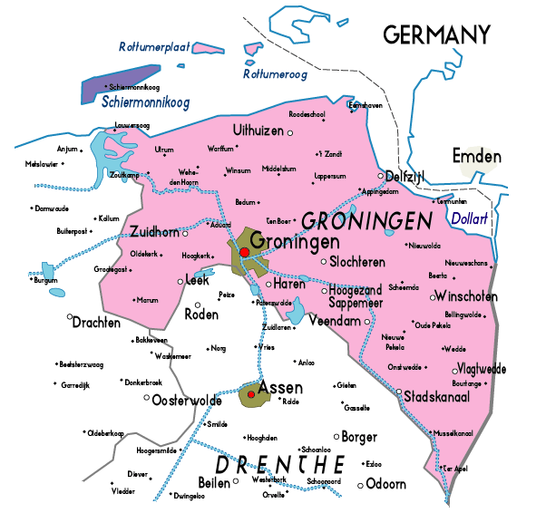 Map Of Groningen Province City Map Of Netherlands Political Regional map-of-groningen-province-city-map-of-netherlands-political-regional