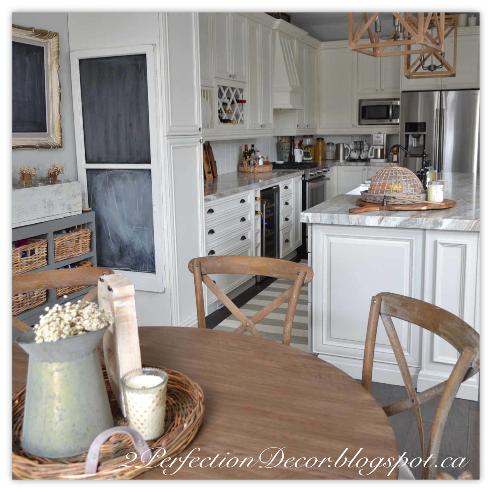 2Perfection Decor Round Kitchen Table Makeover
