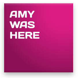 amy was here.