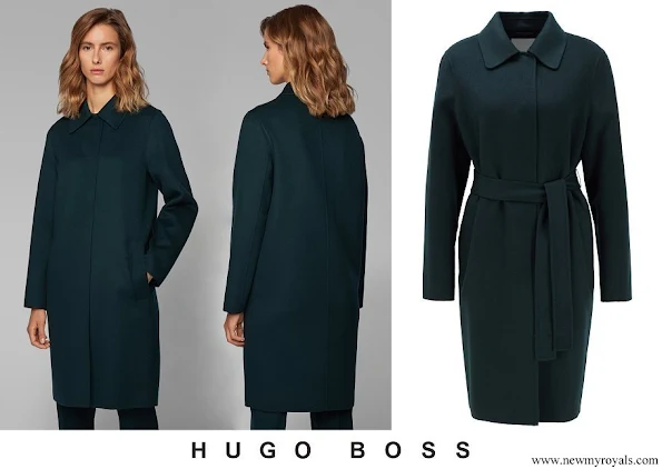Princess Marie wore Hugo Boss Relaxed-fit coat
