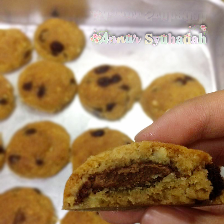 Resipi-Chocolate-Oat-Cookies-Kurang-Manis-yang-Paling-Sedap