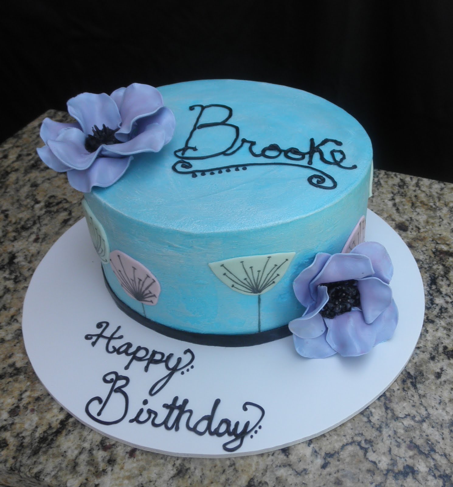 Sweet T�s Cake Design Brooke�s Anemone Pastel Flower 15th