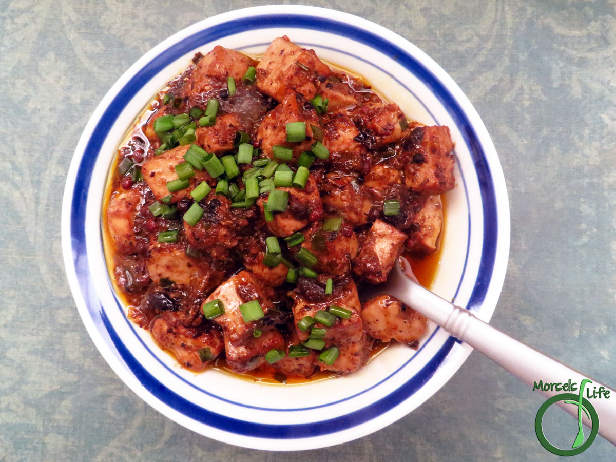 Morsels of Life - MaPo Tofu - A popular Sichuan dish - you'll want to prepare your tastebuds for this bracingly spicy MaPo Tofu flavored with fermented black beans, garlic, ginger, and Sichuan (pink) peppercorns.