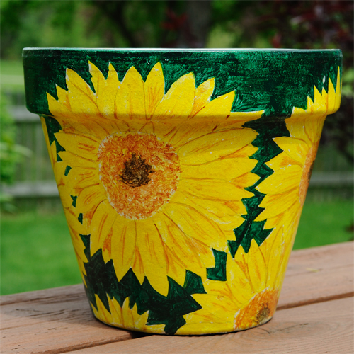 painted planter