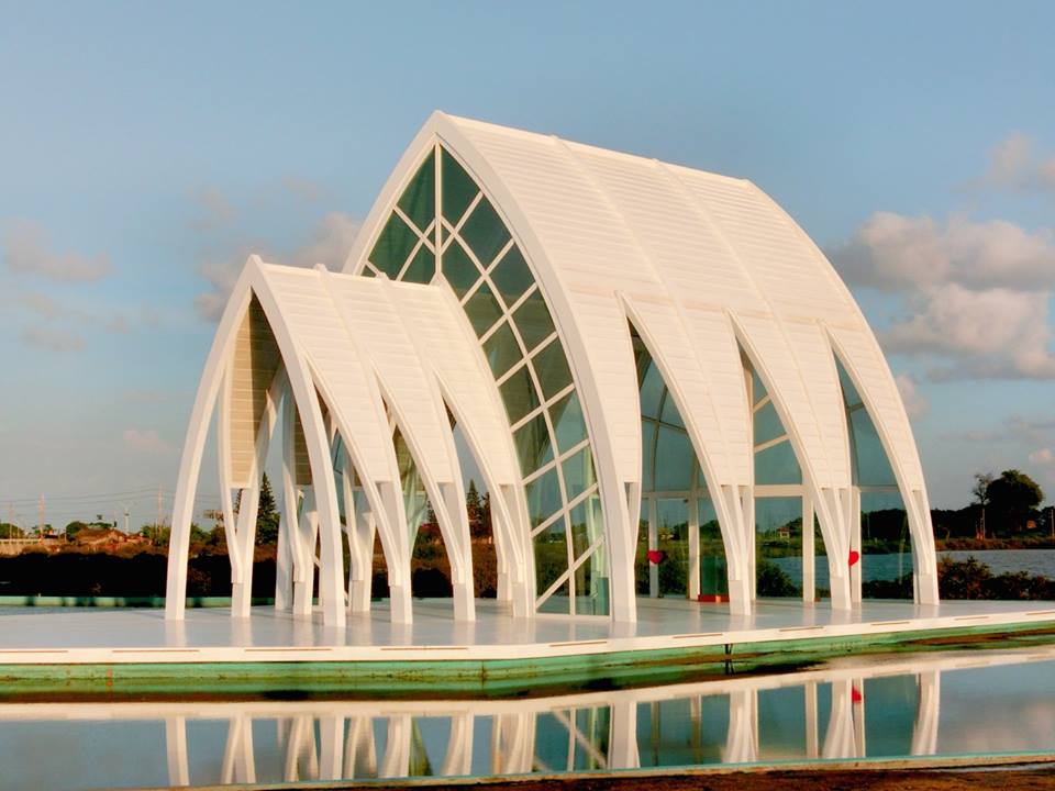 Beimen Crystal Church, the Crystal Church Floating on Water in Tainan