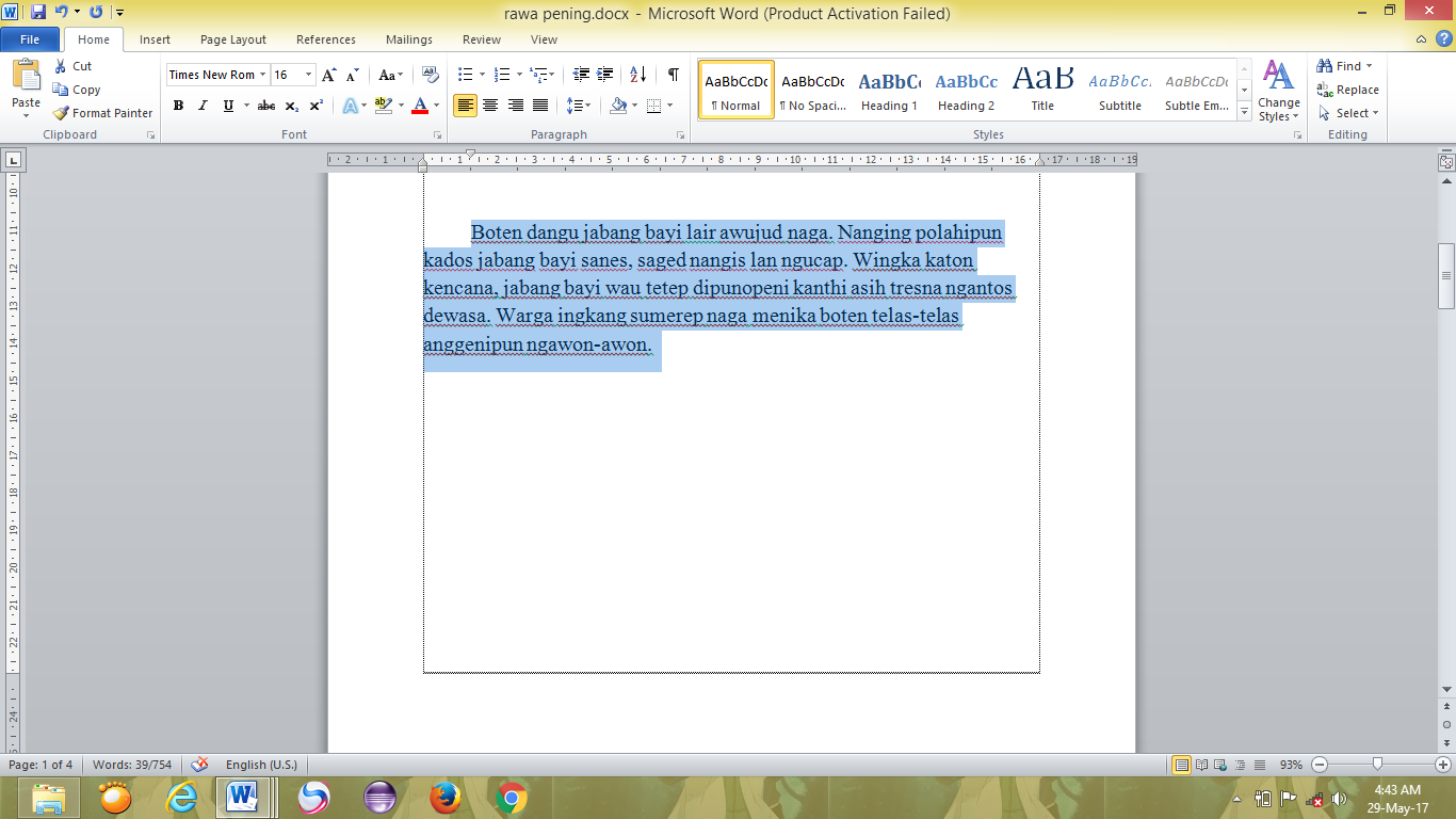 Formatting Formatting