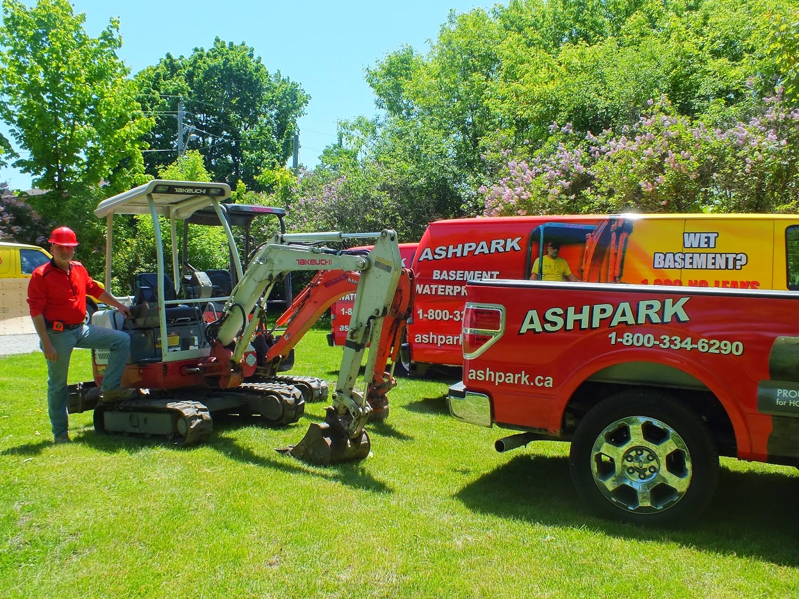 Ashpark Basement Waterproofing Contractors Ontario dial 1-800-334-6290