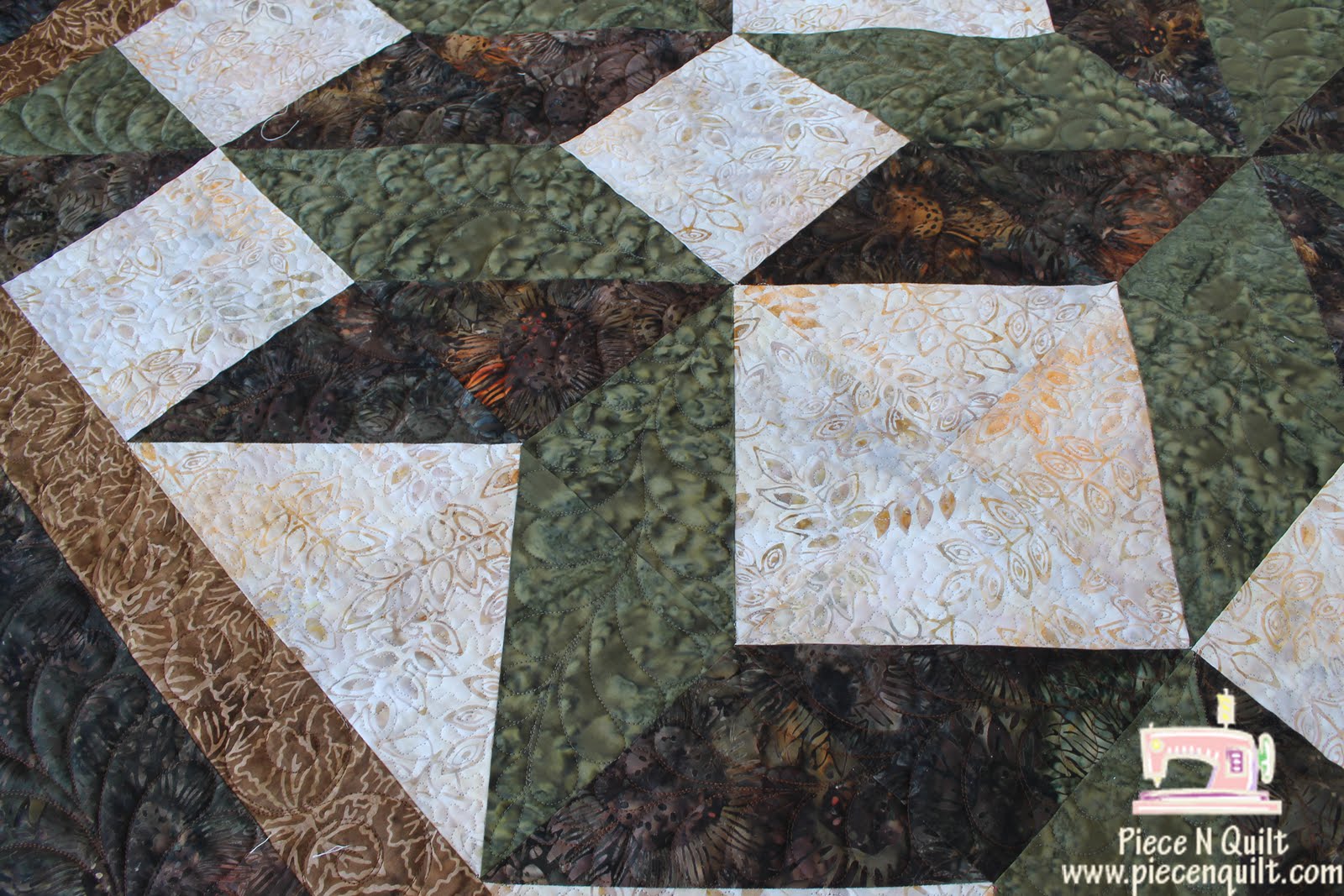Piece N Quilt: Carpenters Star Quilt {custom machine quilting}