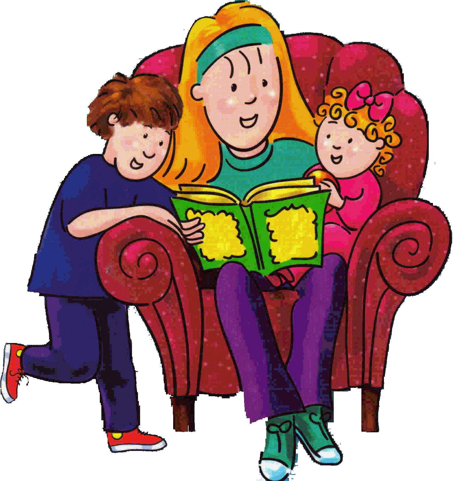 mother reading clipart - photo #49