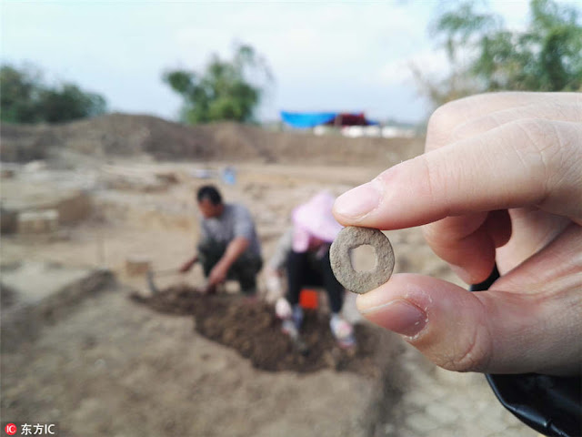Rescue excavation underway for Nanning's Zhenjiang Building ruins Rescue excavation underway for Nanning's Zhenjiang Building ruins