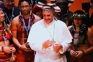 Pope in headdress