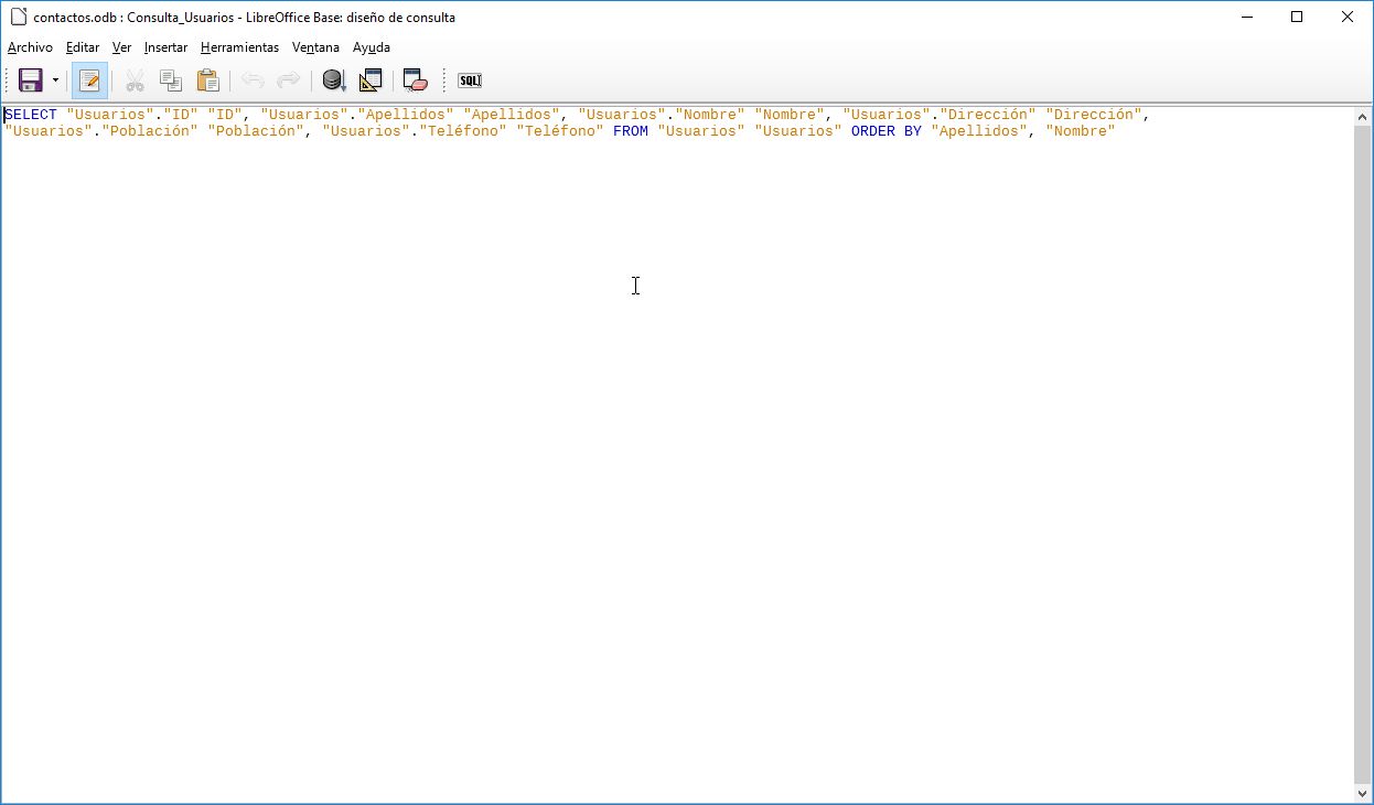 libreoffice base libreoffice base
